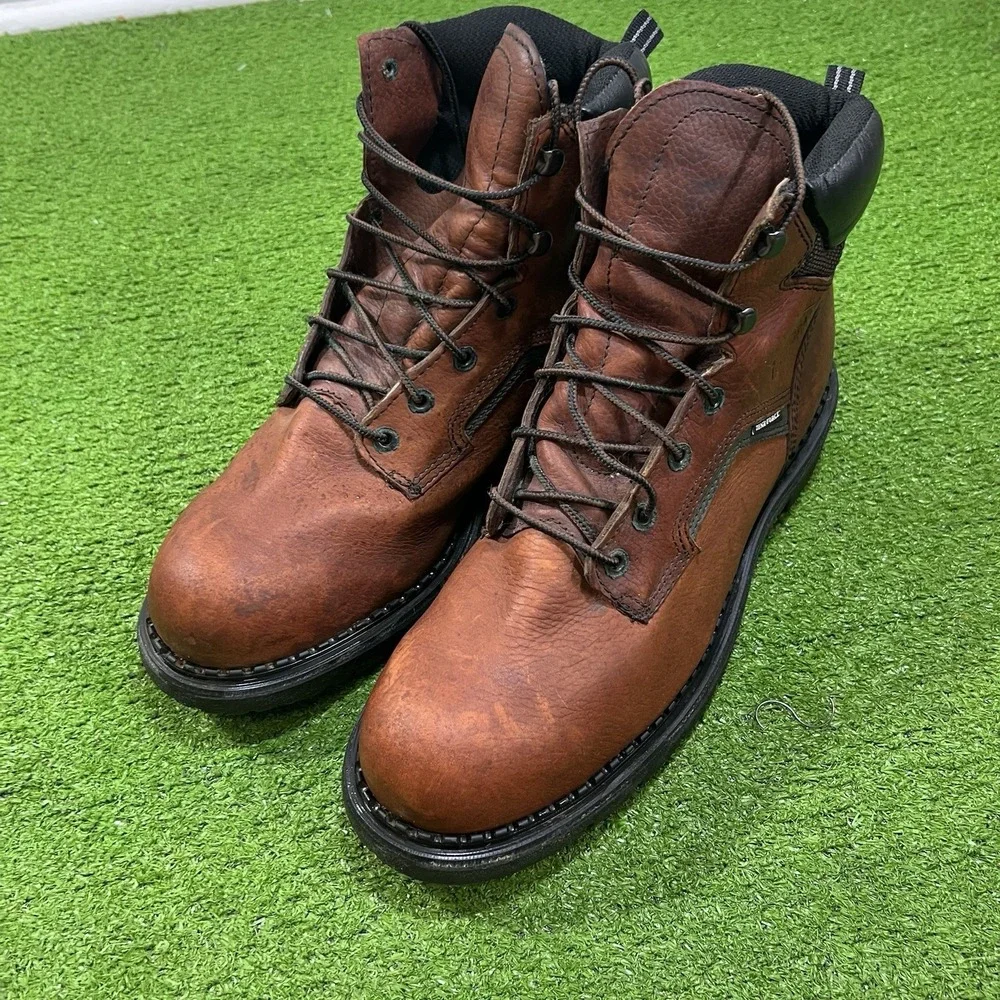 Red Wing Leather Work Boots Size 12 2226‎ Dyna-Force Made In USA Steel Toe EUC